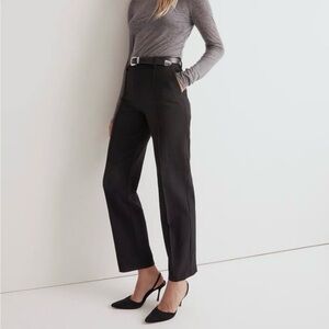 Madewell The Fairbanks pants black tailored work pants size 4 career office